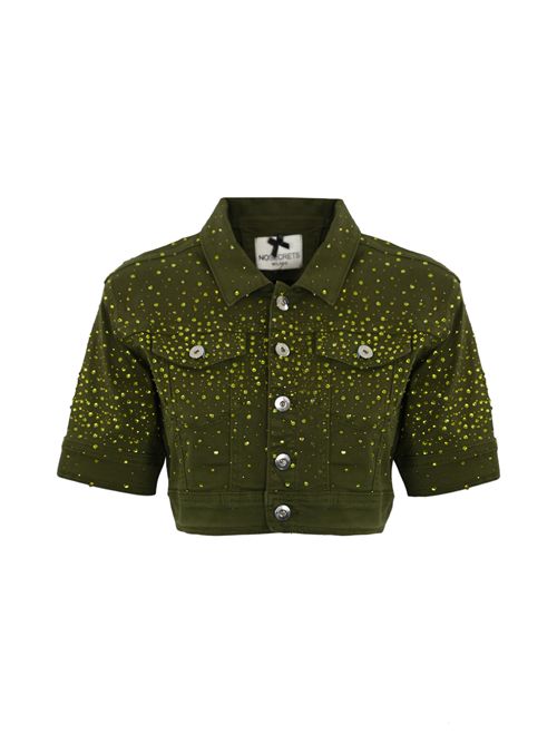 Giubbino in drill con strass NO SECRETS | 251NS001ALGANORI
